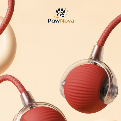 PawNova™ Akıllı Kedi Oyuncak Topu — USB Şarjlı, Işıklı, 3 Modlu, 360° Hareket